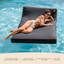 Lux Double Inflatable Chaise Pool Float with Sunbrella® Fabric