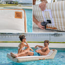 Lux Double Inflatable Chaise Pool Float with Sunbrella® Fabric