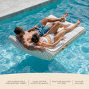 Lux Double Inflatable Chaise Pool Float with Sunbrella® Fabric