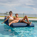 Lux Double Inflatable Chaise Pool Float with Sunbrella® Fabric
