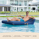 Lux Double Inflatable Chaise Pool Float with Sunbrella® Fabric