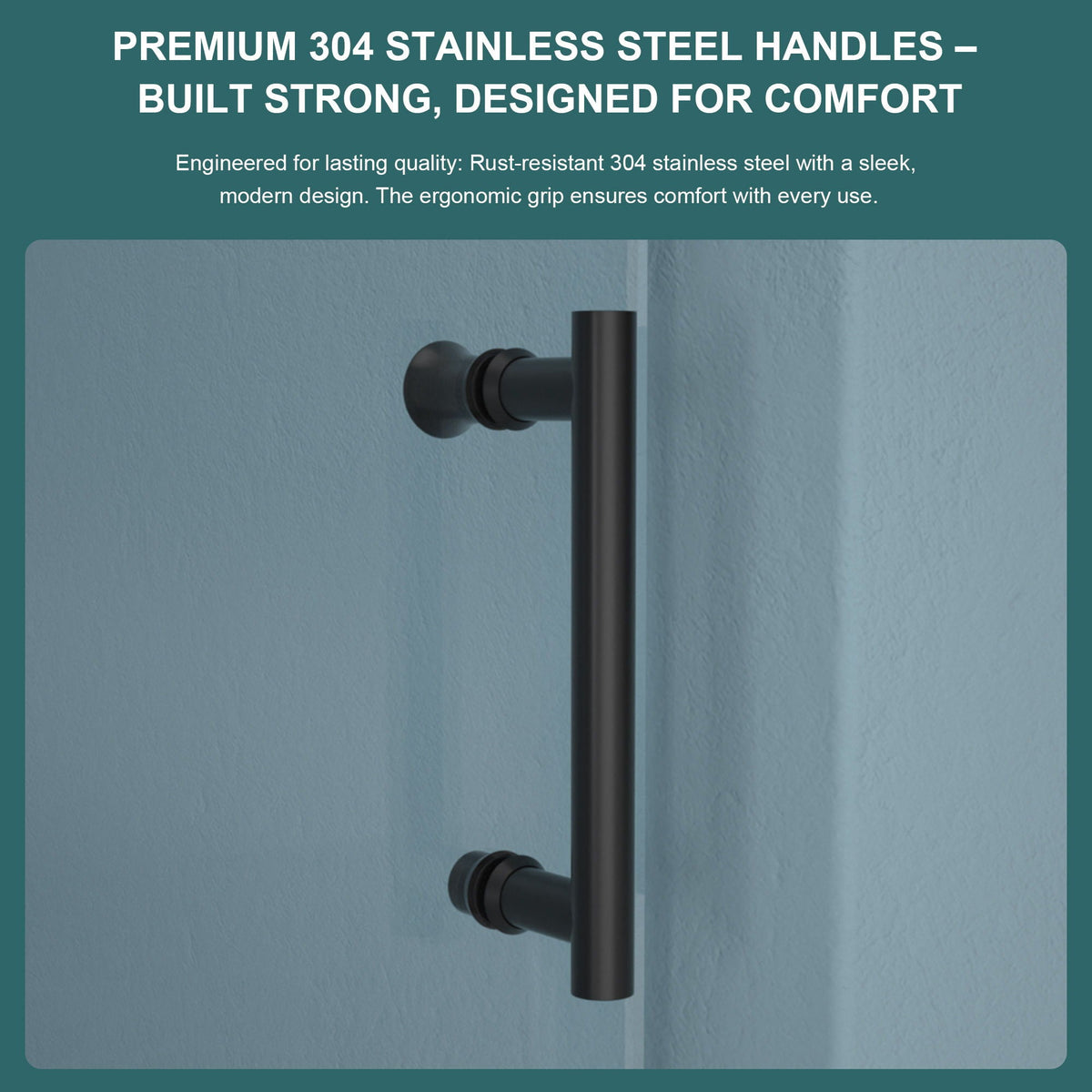 Modern Single Slide Shower Door, Tempered Glass, Stainless Steel Frame, photo 4 of 21