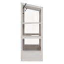 TOPMAX 78-Inch Wooden Greenhouse with Skylights and Folding Shelves by HouseOfZazla