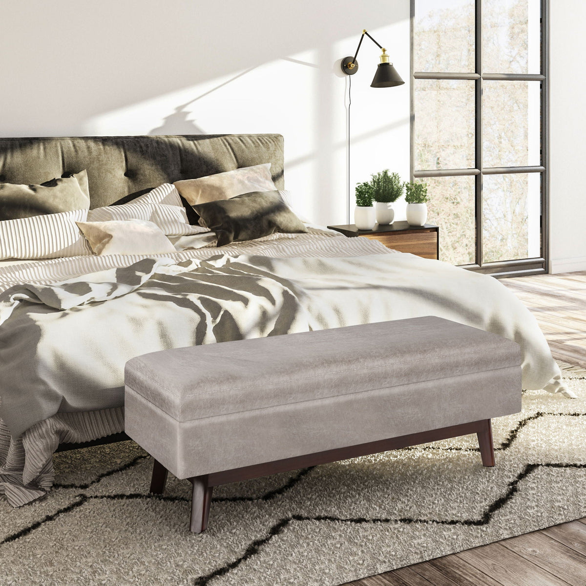 Owen - Upholstered Rectangular Storage Ottoman, photo 26 of 40