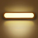 GobekUsa Contemporary LED Sconce Vanity Light for Bedroom - Oval Elongated Acrylic Fixture