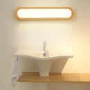 GobekUsa Contemporary LED Sconce Vanity Light for Bedroom - Oval Elongated Acrylic Fixture