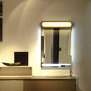 GobekUsa Contemporary LED Sconce Vanity Light for Bedroom - Oval Elongated Acrylic Fixture