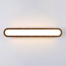 GobekUsa Contemporary LED Sconce Vanity Light for Bedroom - Oval Elongated Acrylic Fixture