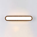GobekUsa Contemporary LED Sconce Vanity Light for Bedroom - Oval Elongated Acrylic Fixture