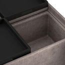 Avalon - Square Coffee Table, Storage Ottoman by HouseOfZazla