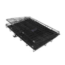24inches Dogs Crate Folding Metal Pets Crates Double Door Puppy Cage Easy Set Up