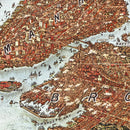 Vintage Map of New York City, New York 1907