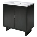 Bathroom Vanity Set With Sink, Combo Cabinet, Bathroom Storage Cabinet, Solid Wood Frame by HouseOfZazla