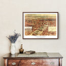 Vintage Map of New York City, New York 1910