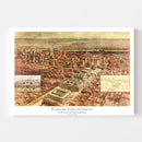 Vintage Map of New York City, New York 1910