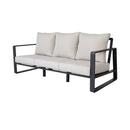 3 Person Sofa With Rectangular Coffee Table, Cushions Tino Tino - Beige by HouseOfZazla