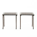 Laughlin - Traditional Style Cast End Table Set - Antique Espresso