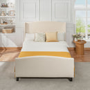Platform Bed Frame With Tall Headboard And High Footboard by HouseOfZazla