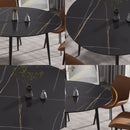 Modern Man-Made Stone Round Dining Table-Position For 6 People by Unique Piece Furniture