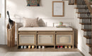 TREXM 48" Entryway Shoe Bench