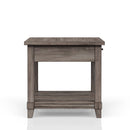 End Table With Storage Drawer Usn - Gray by HouseOfZazla