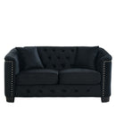 Modern Chesterfield Sofa With Tufted Backrest For Living Room by HouseOfZazla