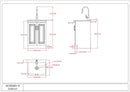 Darwin - Deluxe Laundry Cabinet With Pull-Out Faucet And Stainless Steel Sink by HouseOfZazla