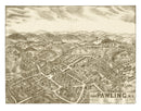 Vintage Map of Pawling, New York 1909