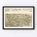 Vintage Map of Pawling, New York 1909