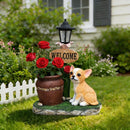 Sitting Corgi Dog Planter Outdoor Decor by HouseOfZazla
