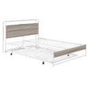 Platform Bed Frame With Trundle, USB Ports And Slat Support, No Box Spring Needed by HouseOfZazla