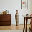 Tall Vase - Brown Decorative Floor Vase, Classic Neat Floor Vase Tall Freestanding Flower Holder, Artificial Rattan Vase, Floor Vase, Flower Holder For Home Decor - Gray by HouseOfZazla