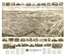 Vintage Map of Patchogue, New York 1905