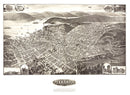 Vintage Map of Peekskill, New York 1911