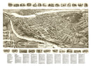 Vintage Map of Port Jervis, New York 1920