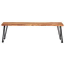 Sherman Wood Dining Bench Natural Acacia
