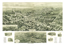 Vintage Map of Absecon, New Jersey 1924