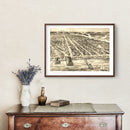 Vintage Map of Asbury Park, New Jersey 1910