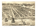 Vintage Map of Asbury Park, New Jersey 1910
