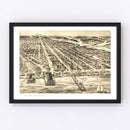 Vintage Map of Asbury Park, New Jersey 1910