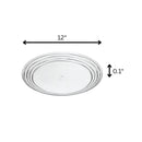 Designer Swirl Acrylic Dinner Plates (Set of 4) by HouseOfZazla