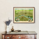 Vintage Map of Sioux Falls, South Dakota 1881