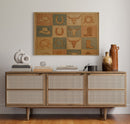 Western Icons Patchwork Quilt Print