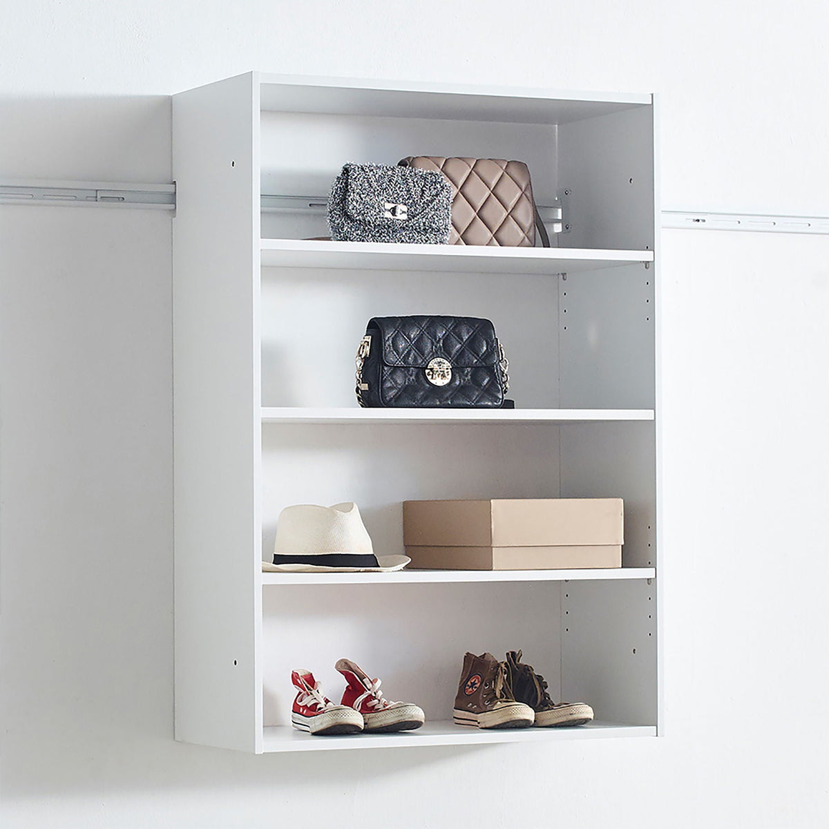 Devi - Wall Mounted Wood Closet System With Modular Design And Ample Storage, photo 4 of 16