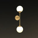 GobekUsa Gold LED Wall Lamp: Minimalist Cream Glass Sconce Light for Dining Room