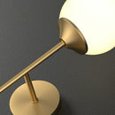 GobekUsa Gold LED Wall Lamp: Minimalist Cream Glass Sconce Light for Dining Room