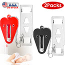 2Pcs Portable Travel Door Lock Home Hotel Apartment Security Lock Anti Theft Security Tool Door Safety Latch Lock