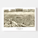 Vintage Map of Garfield, New Jersey 1909