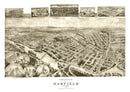 Vintage Map of Garfield, New Jersey 1909