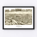 Vintage Map of Garfield, New Jersey 1909